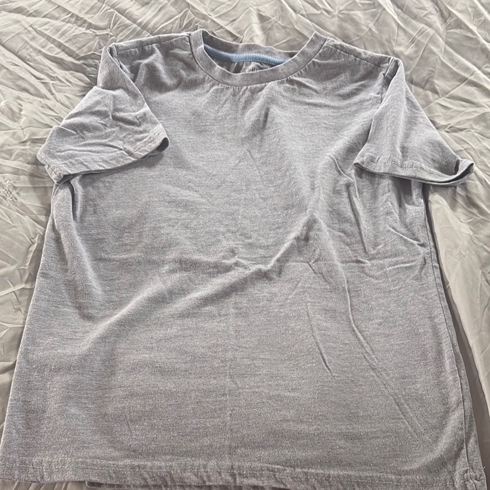 Gray Kids Short Sleeve Tee